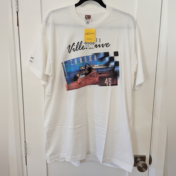 Vintage Dead Stock NWT Gilles Villeneuve 1997 Grand Prix Single Stitch Tee-Shirt - Picture 2 of 7